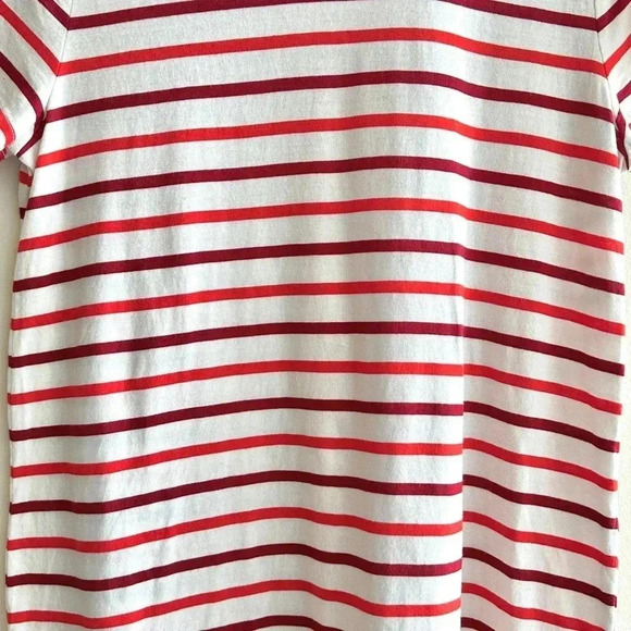 GAP Favorite T-Shirt, Women’s Red Maroon Striped Short Sleeve Shirt, Size Large - Picture 14 of 16